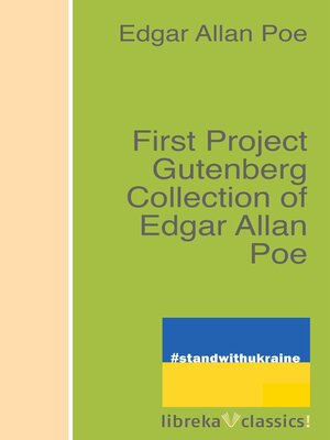 cover image of First Project Gutenberg Collection of Edgar Allan Poe